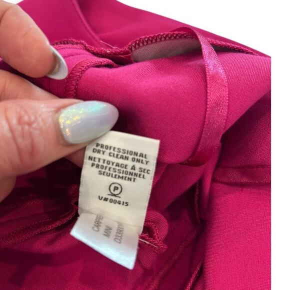 Diane von Furstenberg Women’s Sz 10 Hot Pink Sleeveless Fit & Flare Rayon Dress - Picture 11 of 15